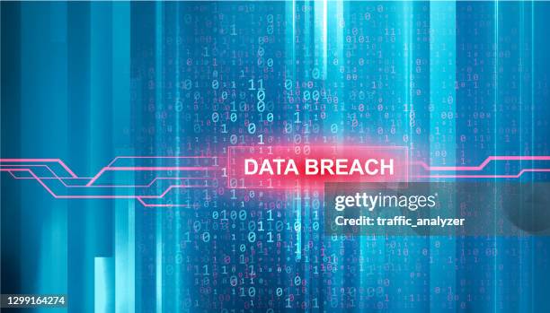 abstract tech background - data breach stock illustrations