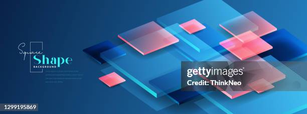 origami paper modern minimal art vector blue background. - layered stock illustrations
