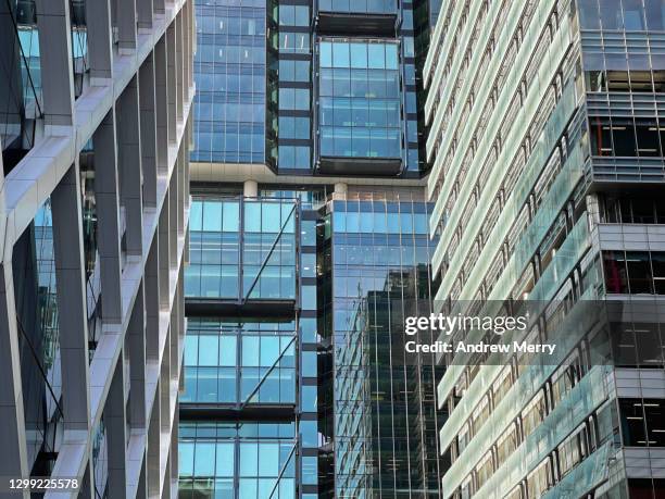 new corporate buildings in business district, sydney australia - barangaroo stock pictures, royalty-free photos & images