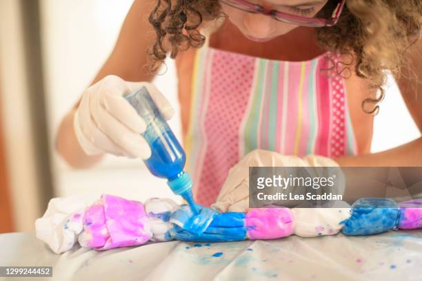 tie-dye project - tie dye stock pictures, royalty-free photos & images