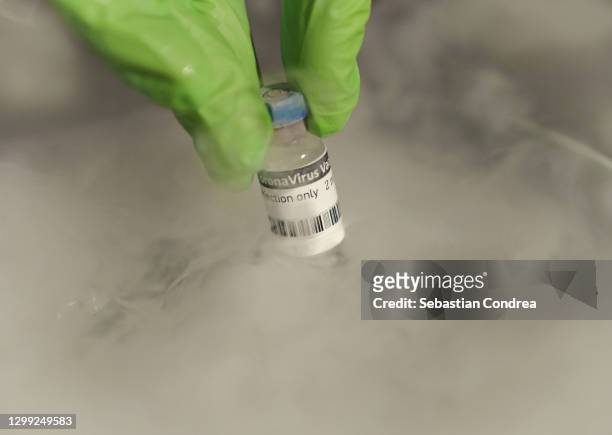 coronavirus vaccine accessible at the home of people with disabilities, - dry ice stock pictures, royalty-free photos & images