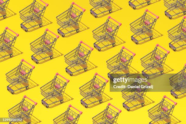 shopping carts - wagon foto e immagini stock