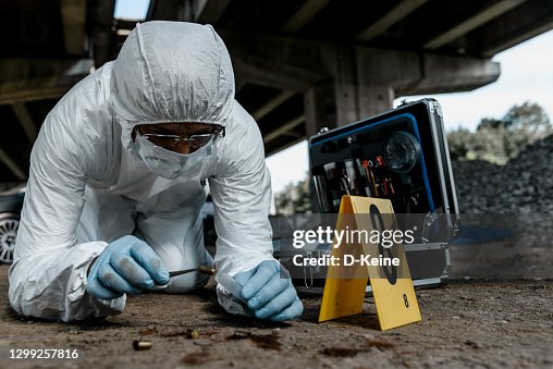 Forensic scientist at work Forensic scientist at work