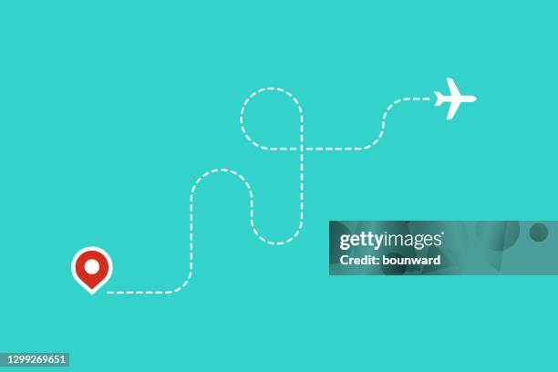 flying airlane destination background - wind direction map stock illustrations