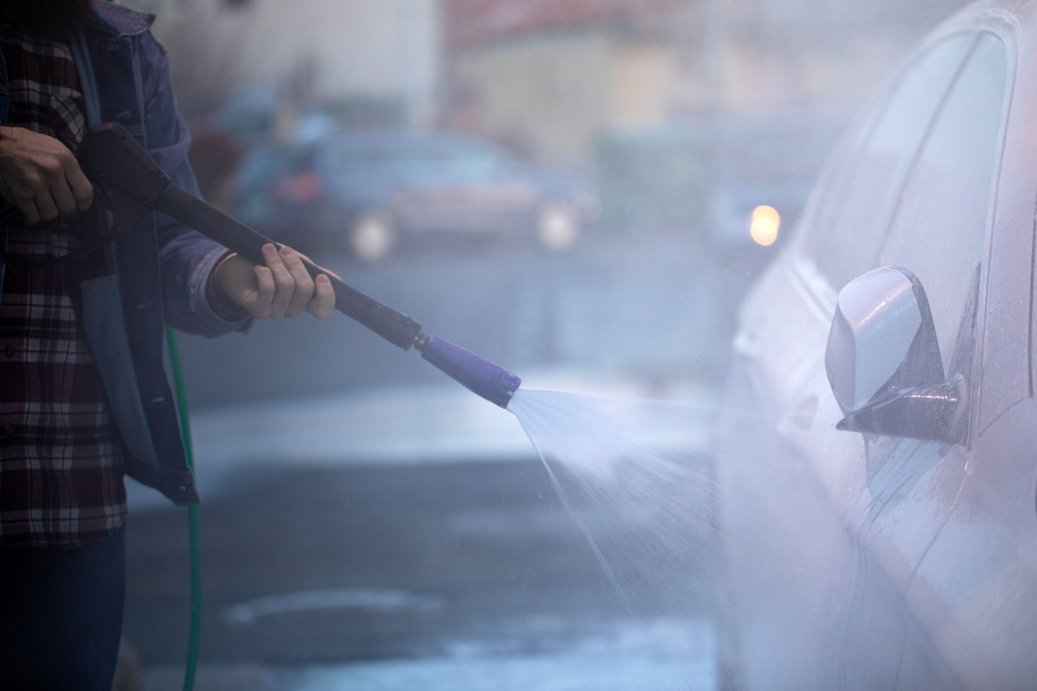 applying car wax