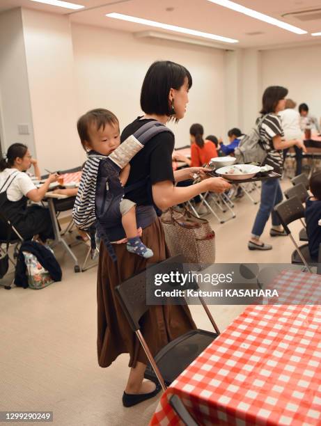 Cafétéria pour enfants offrant des repas gratuits ou peu coûteux, 11 octobre 2019, quartier de "Toshima Ward" à Tokyo, Japon. En 2014, un groupe de...