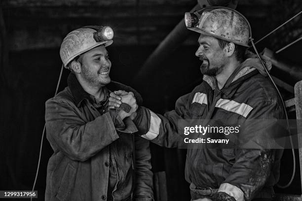 miners - miner helmet portrait stock pictures, royalty-free photos & images