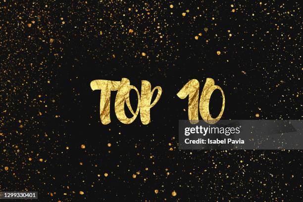 top 10 in golden words - top 10 fotografías e imágenes de stock