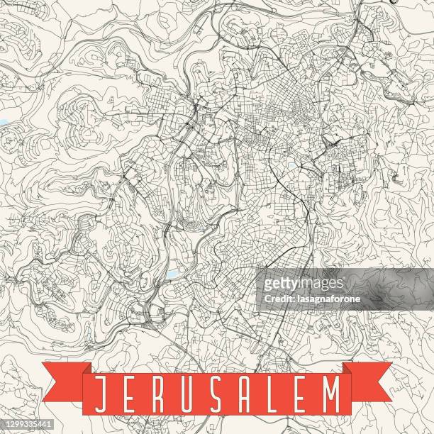 ilustrações, clipart, desenhos animados e ícones de mapa vetorial de jerusalém, israel - muro das lamentações