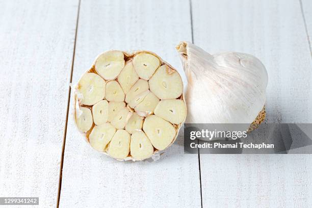 garlics - garlic clove - fotografias e filmes do acervo