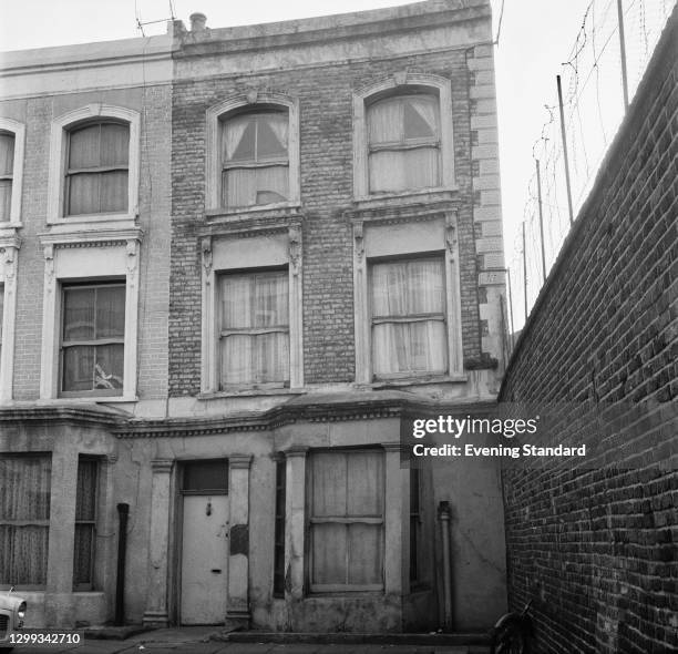 Rillington Place in Notting Hill, London, UK, the home of serial killer John Reginald Christie, 12th October 1966. Christie murdered at least eight...