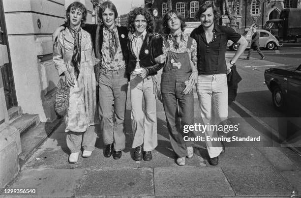 Members of the Gay Liberation Front in London, UK, 11th October 1972.