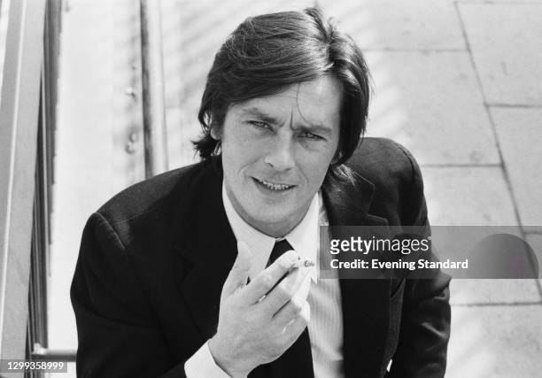 French actor Alain Delon, UK, 13th October 1972.