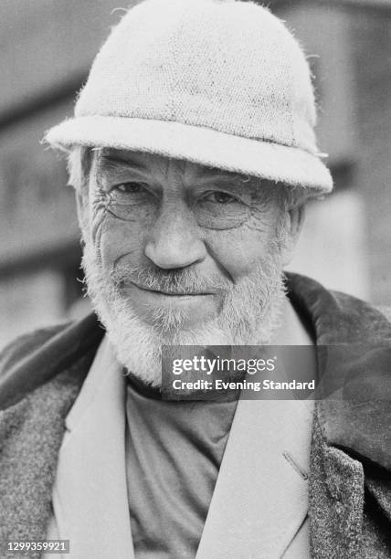 American film director John Huston wearing a knitted hat, UK, 20th October 1972.