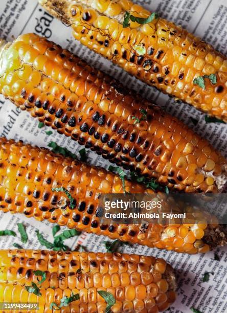 corn on the cob - sweetcorn stock pictures, royalty-free photos & images