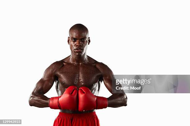 boxer with fists reading - male chest stock pictures, royalty-free photos & images