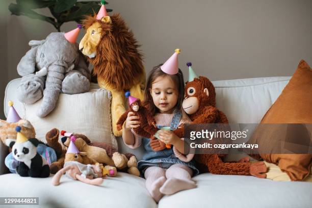 it's time for playing and i love it! - stuffed toy stock pictures, royalty-free photos & images