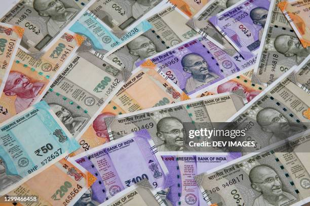 indian currency notes for backgrounds - indian rupee bildbanksfoton och bilder