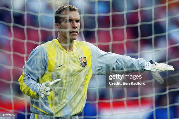 Robert Enke of Barcelona in action during the Pre-Season Amsterdam Tournament match between Barcelona and Parma played at the Amsterdam ArenA, in...