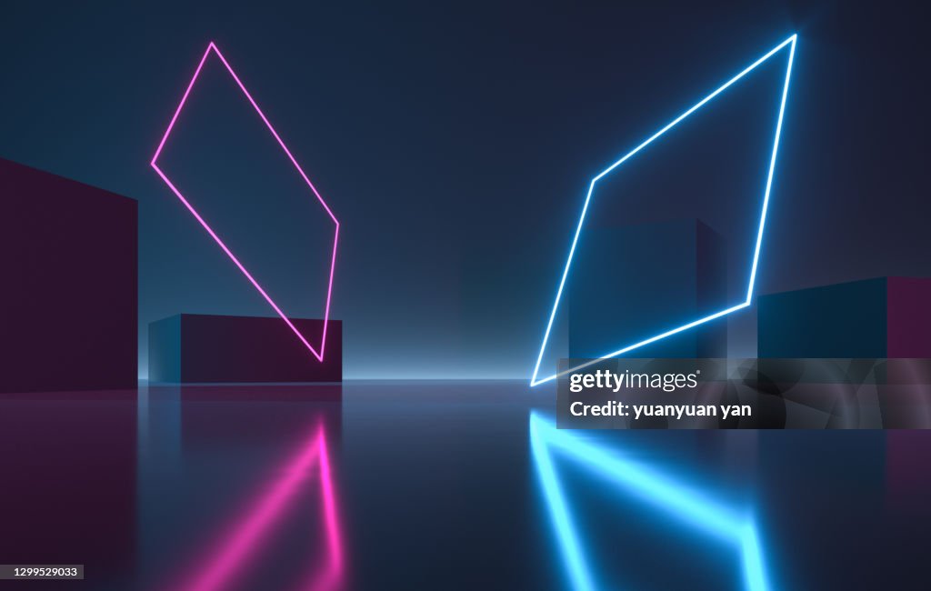 3D rendering exhibition background