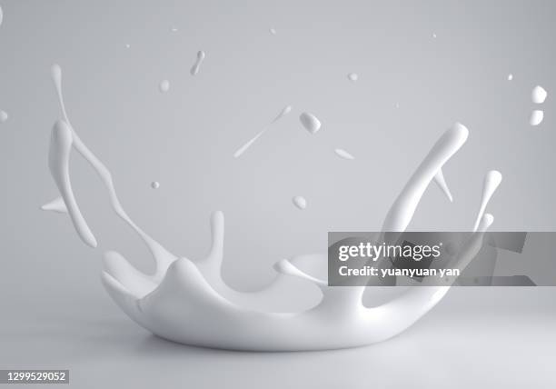 3d rendering abstract background - cream dairy product stockfoto's en -beelden