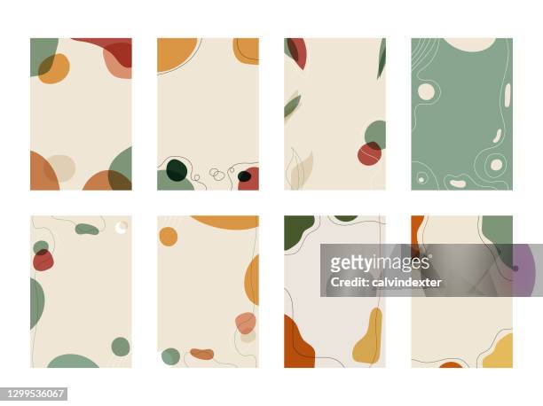 background collection autumn colors - spain stock illustrations