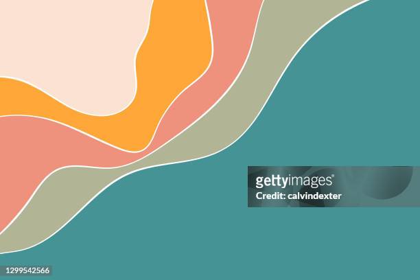 backgrounds autumn colors flat style design - tranquility stock illustrations