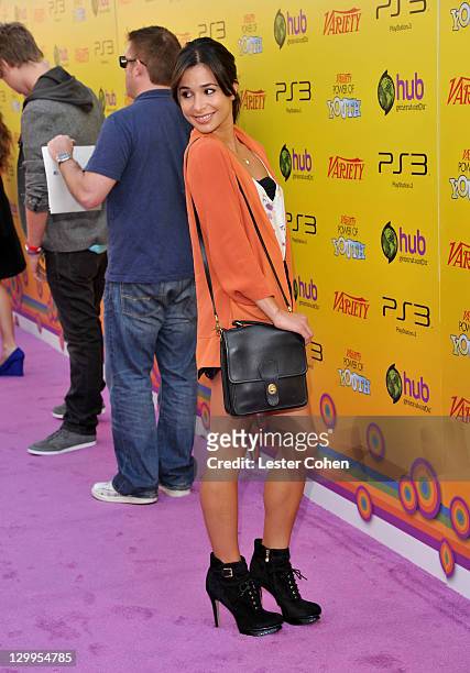 Actress Josie Loren arrives at Variety's 5th annual Power Of Youth event presented by The Hub at Paramount Studios on October 22, 2011 in Hollywood,...