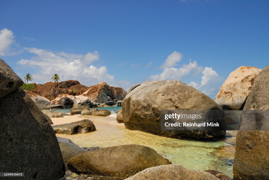 Rocky beach on the British Virgin Islands