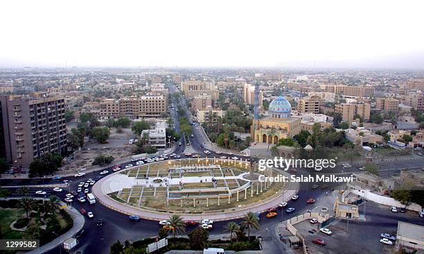 The skyline of the city is shown August 5, 2002 in Baghdad, Iraq. The nation celebrated the 14th anniversary of the end of the 1980-88 Iraq-Iran War...