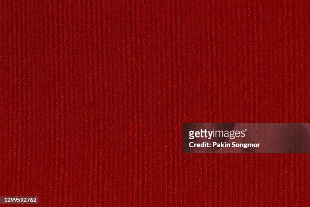 red fabric cloth polyester texture, textile background. - materiale tessile foto e immagini stock