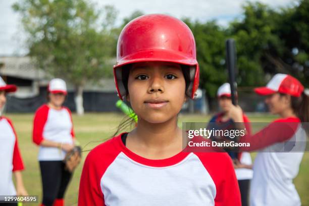 teenage woman baseball player - beautiful mexican girls stock pictures, royalty-free photos & images