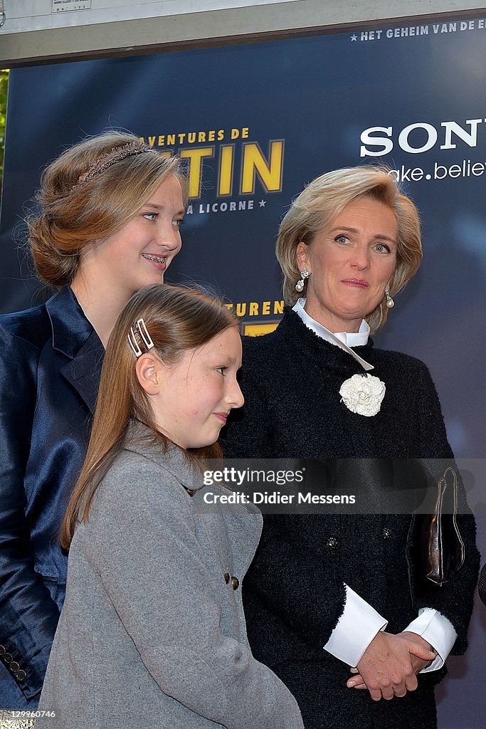 'TINTIN: The Secret Of The Unicorn' World Premiere in Brussels