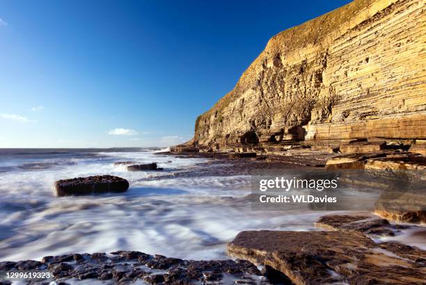 welsh coastline - seascape stock pictures, royalty-free photos & images