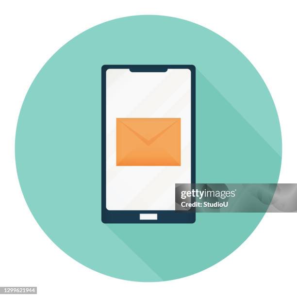 e-mail inbox icon - new text message stock illustrations