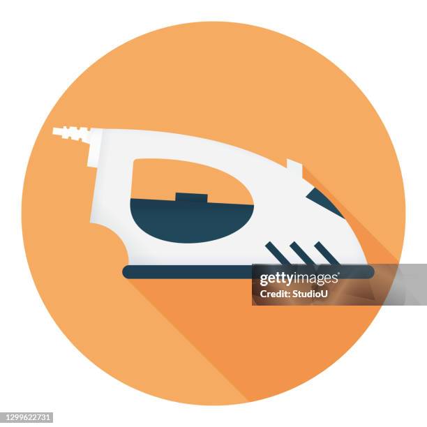 iron machine icon - laser cut stock illustrations