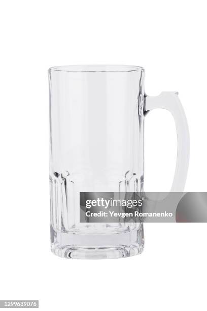 beer glass isolated on a white background - ビールジョッキ ストックフォトと画像