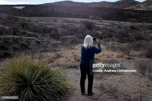 Border activist documents if construction along the new United States-Mexican border wall built under President Trump has halted approximately...