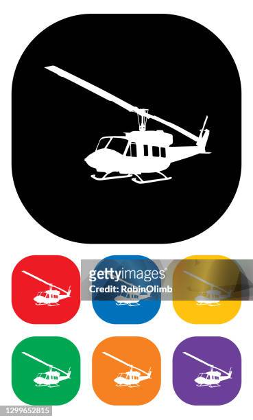 ヘリコプターアイコンセット3 - three quarter front view点のイラスト素材／クリップアート素材／マンガ素材／アイコン素材