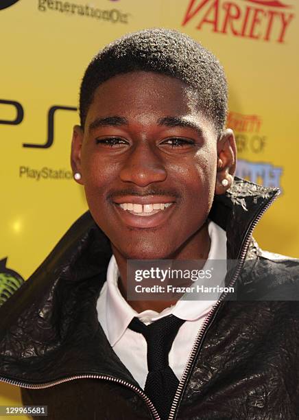Actor Kwame Boateng arrives at Variety's 5th annual Power Of Youth event presented by The Hub at Paramount Studios on October 22, 2011 in Hollywood,...