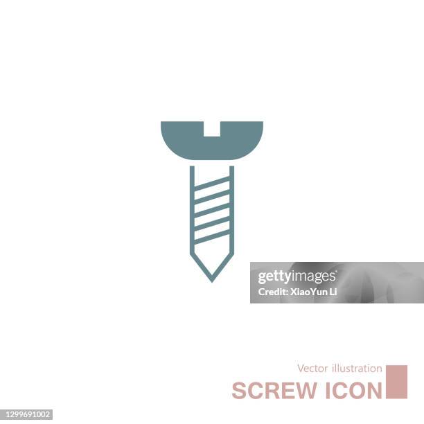 vector drawn screws. - rivet stock illustrations