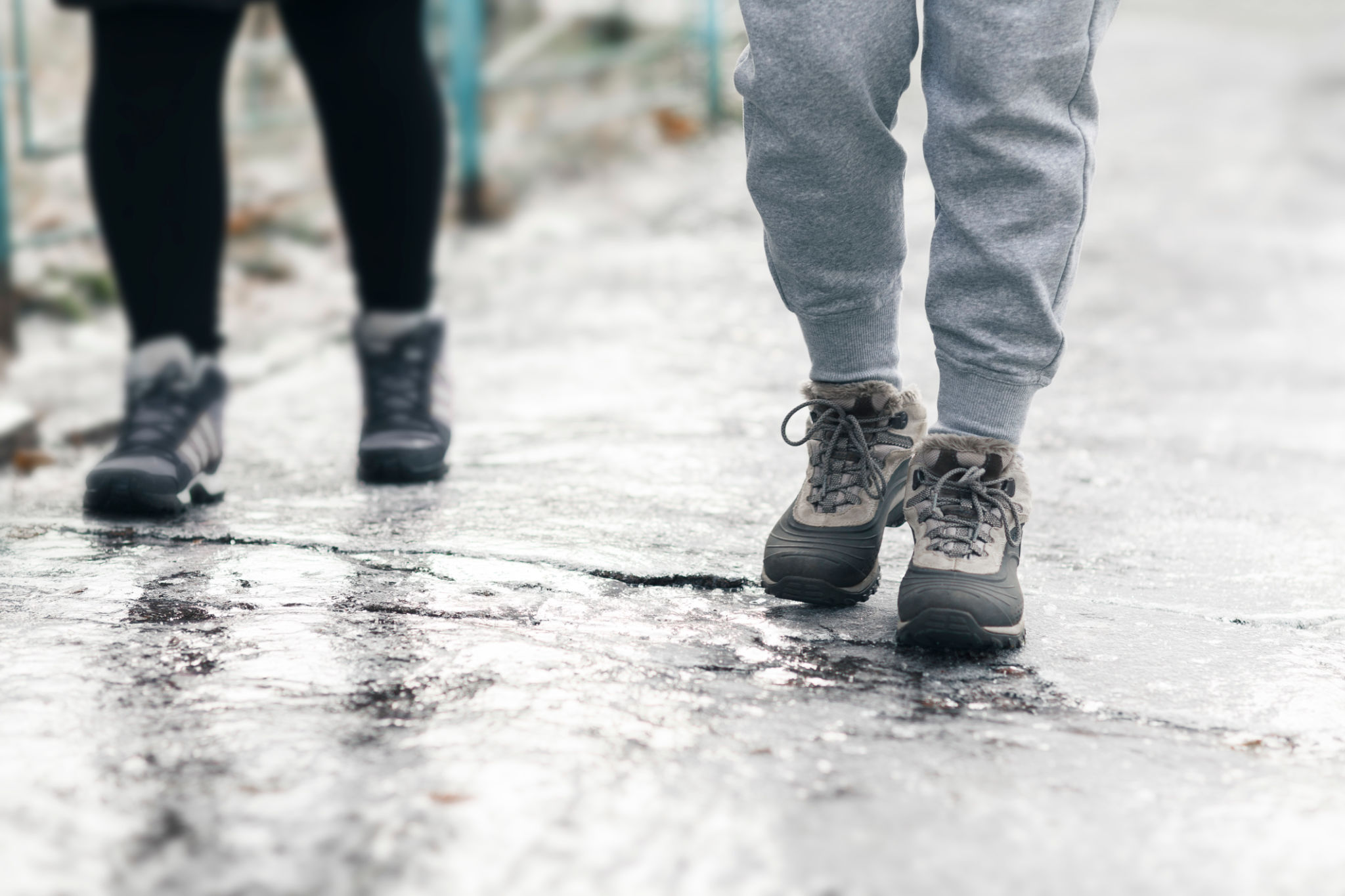 icy walkway