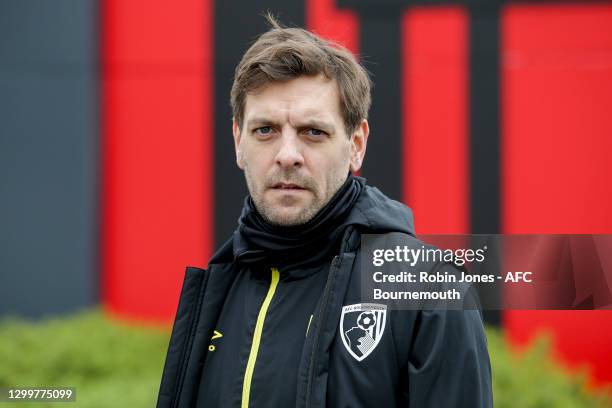 New first team coach Jonathan Woodgate of Bournemouth before a training session at the Vitality Stadium on February 01, 2021 in Bournemouth, England.