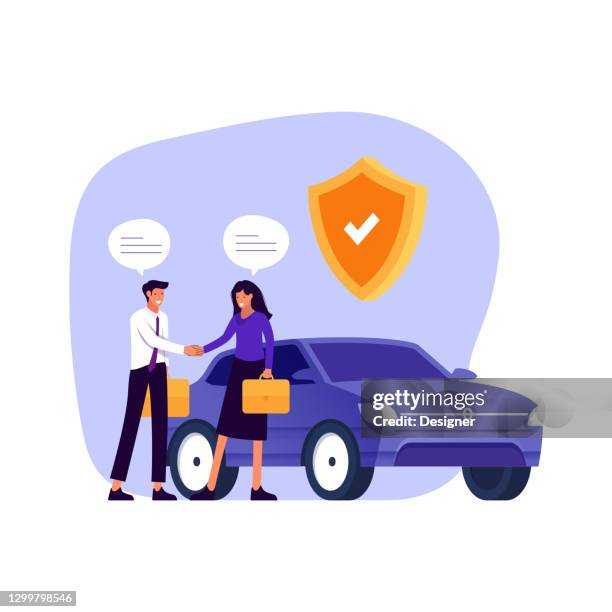 insurance concept vector illustration for website banner, advertisement and marketing material, online advertising, business presentation etc. - small business strategy stock illustrations