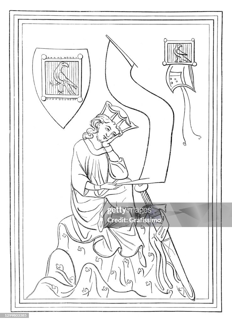 Walther von der Vogelweide singer songwriter 12th century portrait