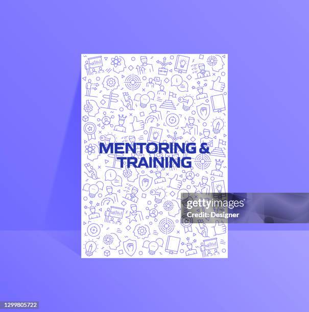 mentoring and training related pattern design - teaching assistant stock illustrations