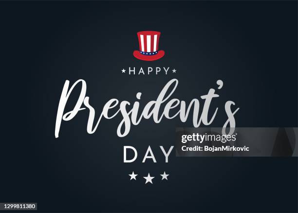 president's day poster, card, background. vector - happy presidents day stock illustrations