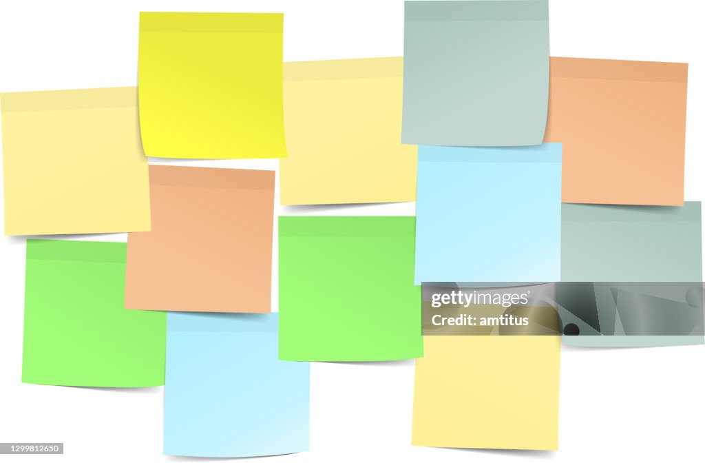 Notes Copy Image Postit Notes Group High-Res Vector Graphic - Getty Images