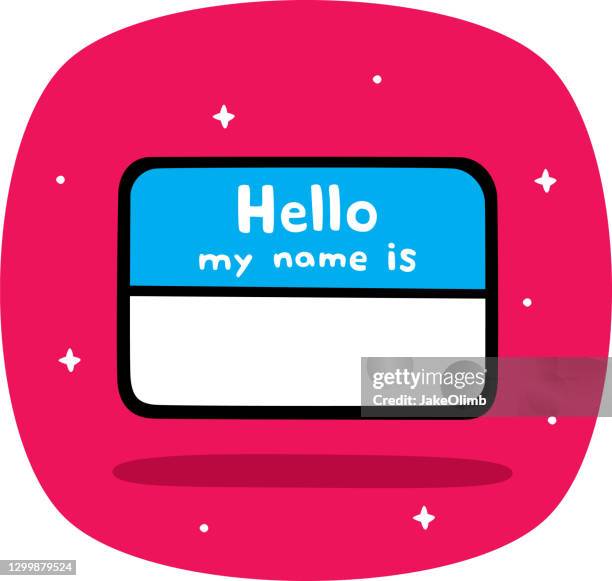 namensmarke doodle - identity stock-grafiken, -clipart, -cartoons und -symbole