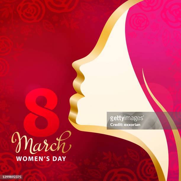 ilustrações, clipart, desenhos animados e ícones de 8 de março cabeça do dia da mulher - dia nacional da mulher